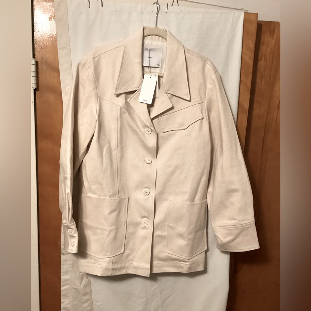 MNG Sustainable Cotton Safari Jacket  Sz M NWT # Safari # travel # gift